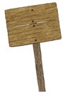 Blank Blank Wood Sign ( on White)