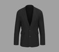 Blank Blazer mockup. Front view. 3d rendering, 3d illustration Royalty Free Stock Photo