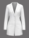 Blank Blazer mockup. Front view. Royalty Free Stock Photo