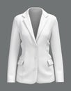 Blank Blazer mockup. Front view. Royalty Free Stock Photo