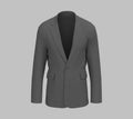 Blank Blazer mockup. Front view. 3d rendering, 3d illustration Royalty Free Stock Photo