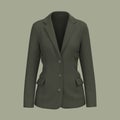 Blank Blazer mockup. Front view. 3d rendering, 3d illustration Royalty Free Stock Photo