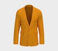 Blank Blazer mockup. Front view. 3d rendering, 3d illustration Royalty Free Stock Photo