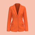 Blank Blazer mockup. Front view. 3d rendering, 3d illustration Royalty Free Stock Photo