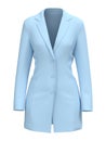 Blank Blazer mockup. Front view. 3d rendering, 3d illustration Royalty Free Stock Photo