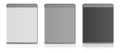 Blank Blu-ray case white, grey, black Royalty Free Stock Photo
