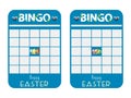 Easter blank decorated bingo cards