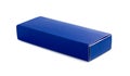 Blank blue cardboard paper slide box for product design mock-up