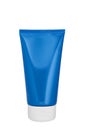 Blank blue cosmetic tube