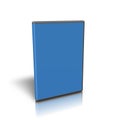 Blank blue DVD case