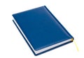 Blank blue leather covered book isolated Royalty Free Stock Photo