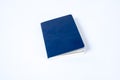 Blank blue passport on white background