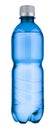 Blank blue plastic bottle Royalty Free Stock Photo