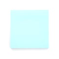 Blank Blue Post-it Note