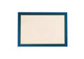 Blank blue wooden frame isolated Royalty Free Stock Photo