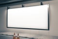 Blank board on wall Royalty Free Stock Photo