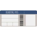 Blank Boarding Pass Vector Illustration Royalty Free Stock Photo