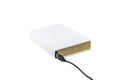 Blank book connected to USB Royalty Free Stock Photo