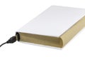 Blank book connected to USB Royalty Free Stock Photo