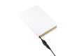 Blank book connected to USB Royalty Free Stock Photo