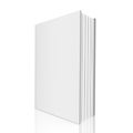 Blank book cover over white background Royalty Free Stock Photo