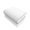 Blank book cover over white background Royalty Free Stock Photo