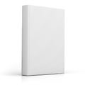 Blank book cover over white background