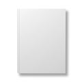 Blank book cover over white background Royalty Free Stock Photo