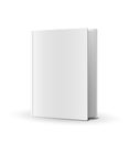 Blank book cover over white Royalty Free Stock Photo