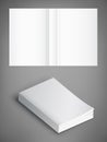 Blank of book cover, vector illustration. Template for your design. Royalty Free Stock Photo