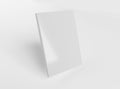 Blank A4 book mockup floating on white background 3D rendering Royalty Free Stock Photo