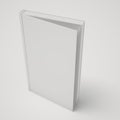 Blank book, one piece open