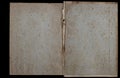 Blank book unfolded on the Endpapers