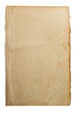 Blank book vintage sheet of paper yellowed by time. The concept of reading literature, education and book publishing. Free space Royalty Free Stock Photo