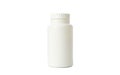 Blank bottle of talcum powder isolated on background Royalty Free Stock Photo