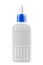 Blank bottles of glue isolated on white background. Bottle PVA glue Royalty Free Stock Photo