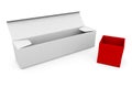 Blank boxes Royalty Free Stock Photo