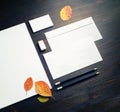 Blank branding stationery Royalty Free Stock Photo