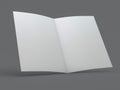 Blank Brochure magazine isolated to replace your design. 3D Royalty Free Stock Photo