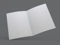 Blank Brochure magazine isolated to replace your design. 3D Royalty Free Stock Photo