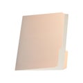 Blank brown card folder file with paper Royalty Free Stock Photo