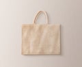 Blank brown cotton eco bag design mockup isolated, clipping path Royalty Free Stock Photo