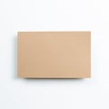 Blank brown memo pad on white background Royalty Free Stock Photo