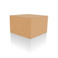 Blank Brown Package Royalty Free Stock Photo