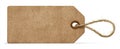 The blank brown tag for creative labeling and personalization projects. AI generated image Royalty Free Stock Photo