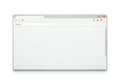 Blank browser window interface on white background Royalty Free Stock Photo