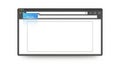 Blank browser window mockup with address bar and tabs Royalty Free Stock Photo