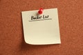 Blank Bucket List Royalty Free Stock Photo