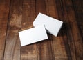 Blank business cards mock-up Royalty Free Stock Photo