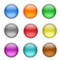 Blank Buttons Royalty Free Stock Photo